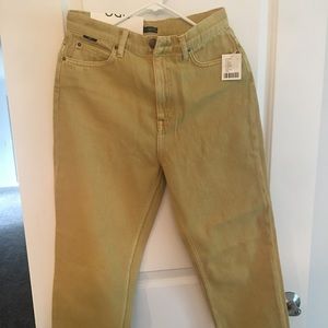 Mustard color jeans